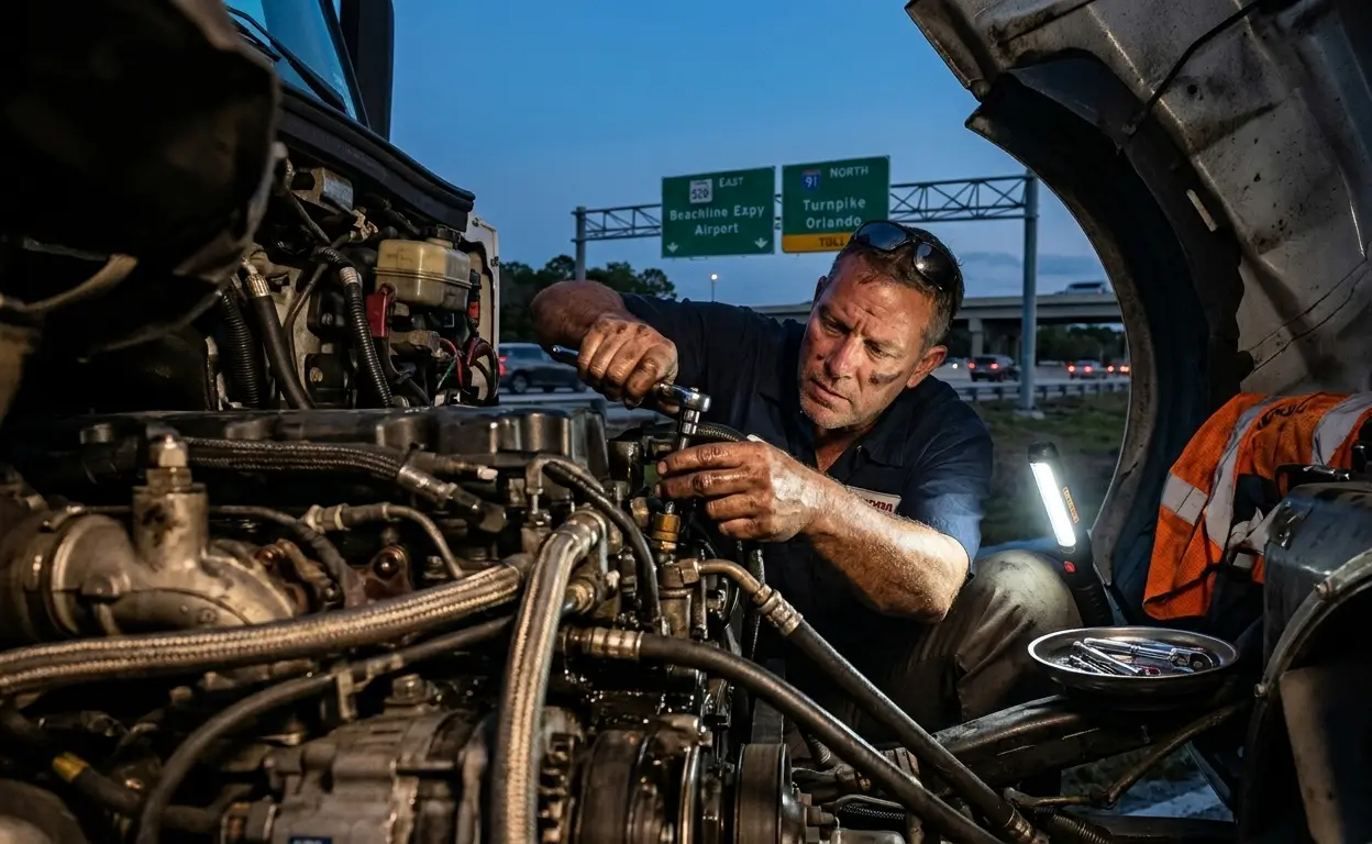 Roadside Engine Repair on the Beachline (528) and Turnpike: What an Orlando Mobile Mechanic Can Actually Fix on the Shoulder